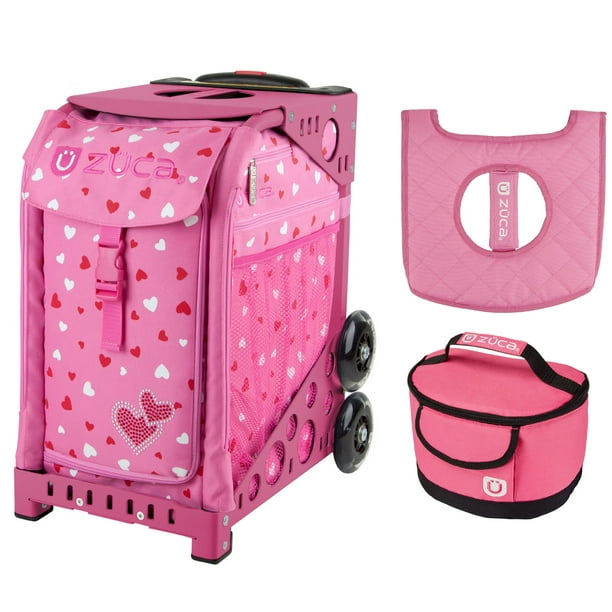 Zuca Sport Bag Sweetheartz with Gift Lunchbox and Seat Cover (Pink