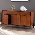 thumbnail image 3 of 54" Brown Contemporary Mid-century 3 Door Accent Cabinet, 3 of 3