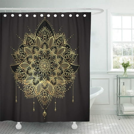 Xddja Ornamental Lotus Flower Ethnic, Lotus Blossom Shower Curtain