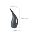 thumbnail image 2 of OUNONA 1Pc Refillable Dark Grey Plastic Watering Kettle with Thickened Design for Gardening, 2 of 8