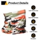 thumbnail image 4 of Uxcell 2pcs Gaiter de Cuello de Verano Unisex Máscara Facial de Protección Solar, Camo Naranja, 4 of 7