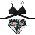 thumbnail image 5 of VerPetridure Women's Floral Print Bikini Set High Waisted Swimsuits Tummy Control Two Piece Bathing Suits for Women Summer Sexy Swimwear Beachwear, 5 of 5