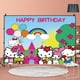 thumbnail image 1 of Fondo de Hello Kitty para cumpleaños de niños, foto personalizada con nombre, fiesta de feliz cumpleaños, Baby Shower, Fondo de gatito, accesorios de estudio de vinilo, 1 of 4