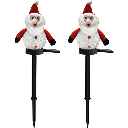 

2 Pack Snowman Solar Lights Christmas Solar Lights Garden Snowman Decorative Yard Passage Lights