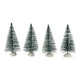 thumbnail image 6 of 9 Piece Set of Frosted Tip Christmas Tree Figurine Decoration Various Sizes, 6 of 8