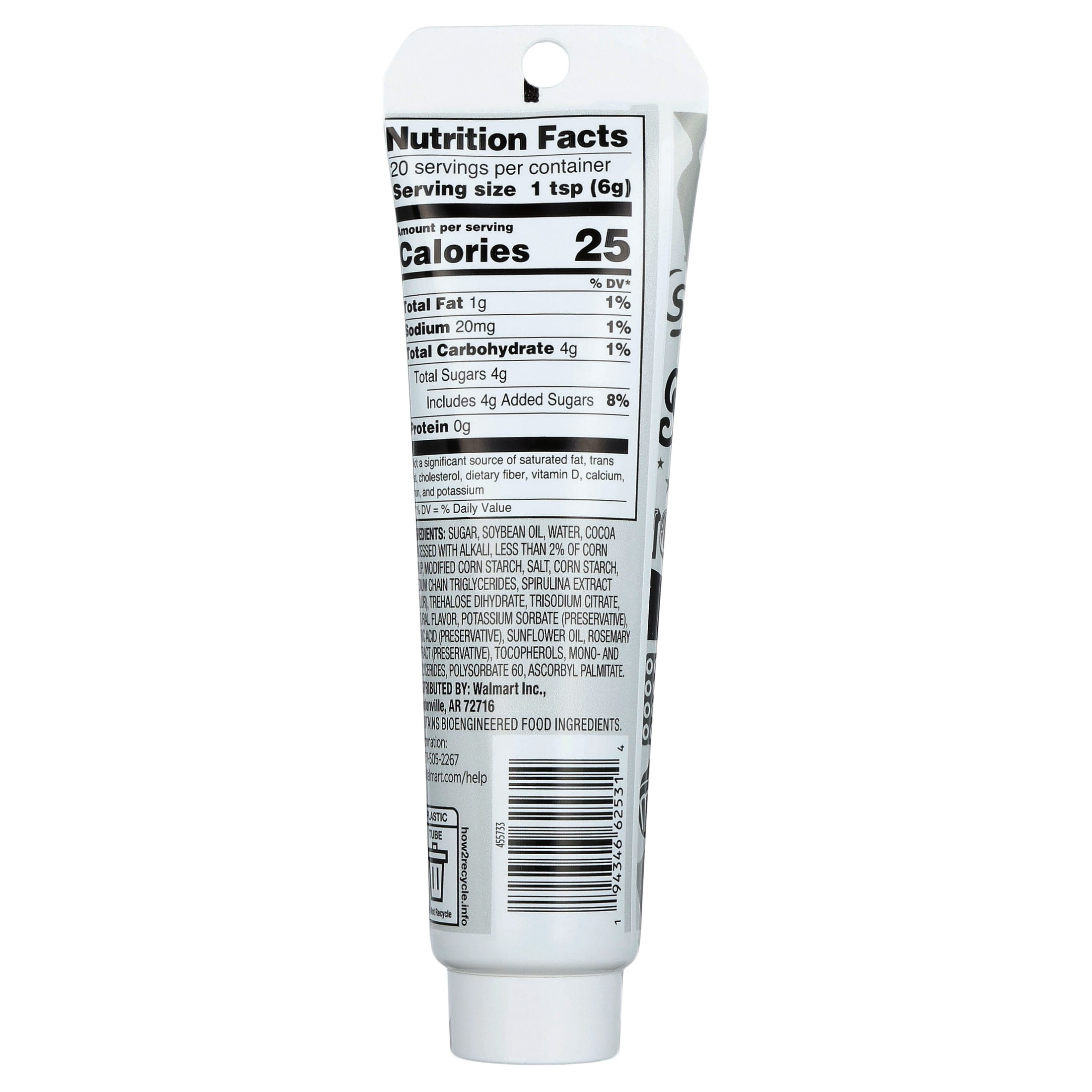 Great Value Decorating Icing, Black, 4.25 oz