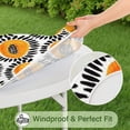 thumbnail image 5 of Round Picnic Table Cloth 100% Waterproof & Oil Proof, Elastic Fitted Table Cover for 36"-44" Round Tables, for Dining, Camping, Outdoor, 5 of 7
