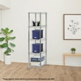 thumbnail image 2 of Shelving Inc. 14" d x 24" w x 72" h Chrome Wire Shelving with 5 Tier Shelves, Weight Capacity 800lbs Per Shelf, 2 of 7