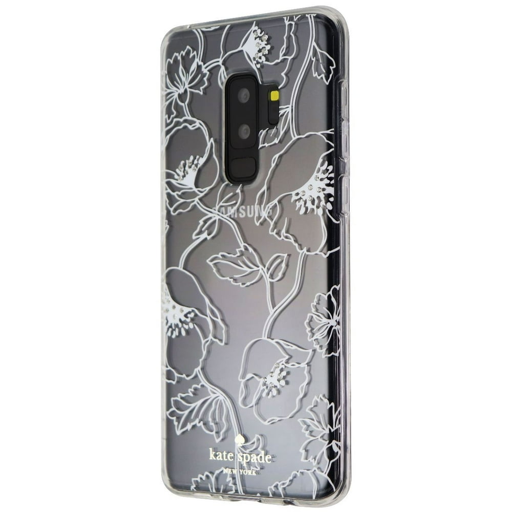 Kate Spade Protective Hardshell Case Floral White for Samsung Galaxy S9+ Cases