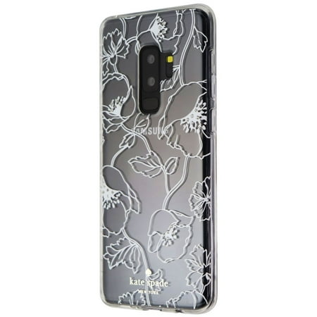 Kate Spade Case for Samsung Galaxy S9+ (Plus) - Clear / White Flowers and Gems (Refurbished ...