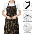 thumbnail image 4 of Kdxio Keys Apron with Pockets Adjustable Kitchen Aprons for Men Women Waterproof Aprons for Cooking,Drawing,Crafting, Baking Household Cleaning, 4 of 5