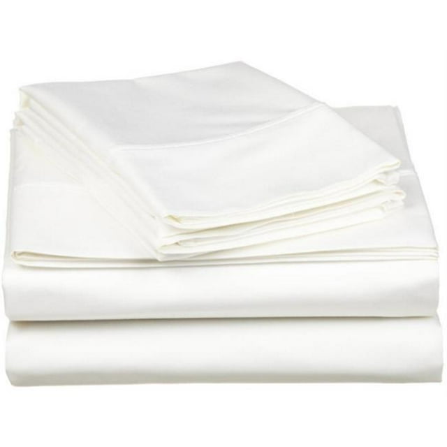 530 Thread Count Egyptian Cotton California King Sheet Set Solid White