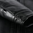 thumbnail image 3 of Guluxicc Men's Leather Jackets with Sherpa Collar Full Zipper Long Sleeve Coat Jackets for Fall Winter Casual Jackets, 3 of 5