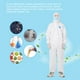 thumbnail image 5 of Traje de Protección Médica Reutilizable de 170 cm con Capucha, Material Compuesto de PTFE, Ideal para Control de Epidemias y Aislamiento de Riesgos Biológicos, Talla L170, Blanco., 5 of 6