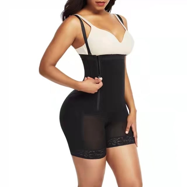 Ropa moldeadora de una pieza Europa y Estados Unidos ropa ajustada de talla grande con cremallera lateral ropa adelgazante de cadera