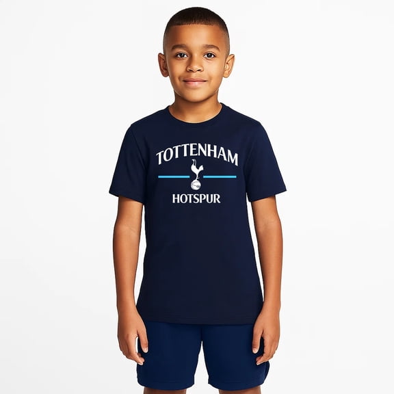 Icon Sports Officially Licensed Tottenham Hotspurs FC Youth Boys Cotton Soccer T-Shirt, Large - TOT234CT-N2-YL