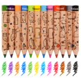 thumbnail image 1 of Colored Pencils East 12 Short para niños con sacapuntas, 1 of 6