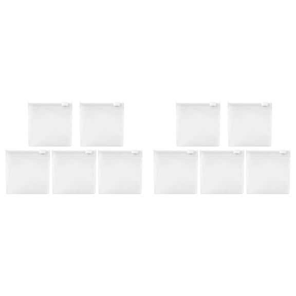 Kaireo Pill Pouch Bags 10 Pack, Reusable Zippered Travel Organizer Pouches – Waterproof, Clear, Compact