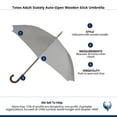 thumbnail image 4 of totes Auto Open Wooden Stick Umbrella, British Tan, One Size, 4 of 4