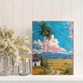 thumbnail image 2 of Bamboo Tree Farmhouse Landscape Canvas Print, Nature Plant Baby Girl Gift Home Wall Decor Art, 2 of 8