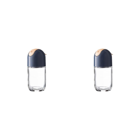 Wosthever Botellas de condimentos Dispensadores de sal Pimentero con tapa Cocinero sellado automático Cocina Almacenamiento recargable Al aire libre Azul Azul 2piezas Wosthever CBP273348