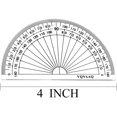 thumbnail image 4 of Geometry School Set,with Quality Compass, Drawing Compass,Protractor, Set Squares,Triangle Rulers (5 PCS-Silver), 4 of 5