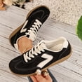 thumbnail image 5 of Domzle Fashion Platform Sneakers for Women Footwear 2026 | Memory Foam Insole for Comfortability; Non-Slip Casual Platform Shoes for Women Sneakers; Lightweight Lace-up Womens Shoes Black, 5 of 10