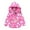 Hot Pink, variant on IROINNID Toddler Kids Baby Girls Fashion Cute Cartoon Clouds Pattern Windproof Jacket Detachable Hooded Coat