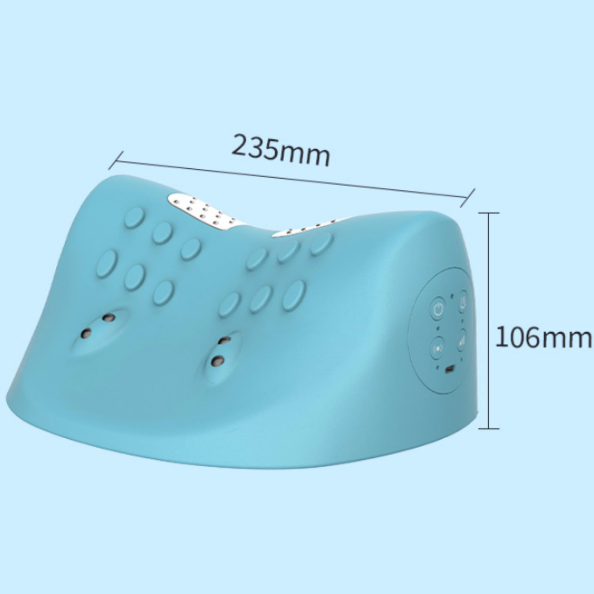 Electric Heated Neck Massager & Cervical Traction Pillow, 3 Mode Deep Tissue Stretcher for Pain Relief & Posture Correction