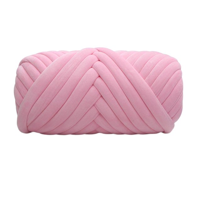 1kg Velvet Chunky Yarn Arm Crocheting Sweaters Hats Scarf Knitting Rug Comfortable Macrame Tapestry Making Hand Knit Pet Bed Crocheting Pink