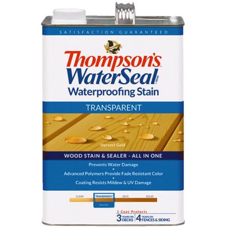 Transparent Stain Tip Kit - Thompsons WaterSeal Transparent Waterproofing Stain HARVEST GOLD gal