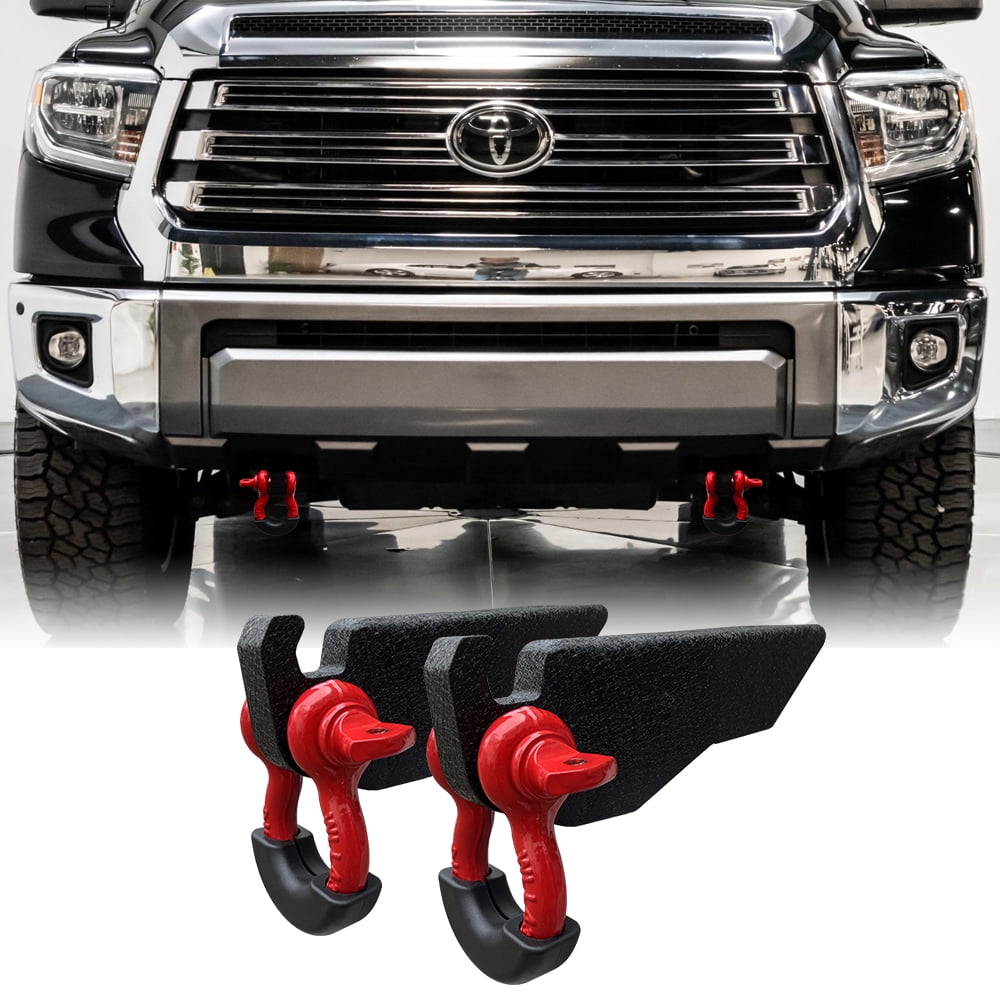 Vijay Black Fits 20072021 Toyota Tundra Front Tow Hook Mount Bracket