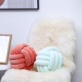 thumbnail image 5 of Knot Pillow Ball Round Throw Pillows Home Decor Cushion Decorative Aesthetic Throw Pillows，Light Green 11inch, 5 of 13