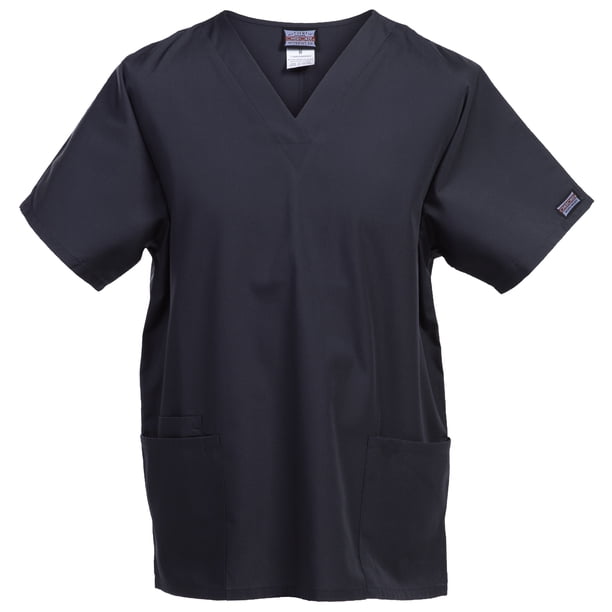 Cherokee - Túnica/Bata de Trabajo Cuello en Pico con Costuras Laterales para Mujer (Gris metalizado)