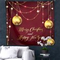 thumbnail image 2 of Tapiz navideño de microtela para pared, 150 x 130 cm, decoración de habitación, 2 of 2