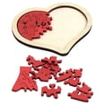 thumbnail image 1 of Wooden Heart Jigsaw Puzzle with Smooth Edges DIY Educational Game for Hand Eye Coordination, Creative Learning, and Valentine's Day Gifting, 1 of 5