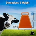 thumbnail image 2 of Bevin Bells Long Distance Cow Bells 10LD (Black & Yellow), 2 of 7