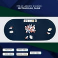thumbnail image 4 of Feltectors Board Game Mat, Table Cover for Mahjong, Poker, Playing Cards, Tile Games, Dominoes 72 x 30 inch - Blue, 4 of 9