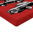 thumbnail image 2 of Ambesonne Truck Fitted Sheet 2 Pcs Set, Inner City Transportation, California King, Ruby Blue White, 2 of 3