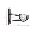 thumbnail image 2 of 6 Pack Black Heavy Duty Curtain Rod Brackets for Wall Mounted Curtain Rods, Simple Decorative Brackets, 2 of 5