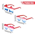thumbnail image 2 of Patriotic Sunglasses, Red White Blue Star Heart Shaped Rimless Gradient Sunglasses, 4th of July Memorial Day Party Favors, Fun Novelty Sunglasses for Indoor Outdoor Patriotic Holiday Party Supplies, 2 of 6