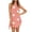 Pink, variant on Womens Polka Dot Mini Dress Cap Sleeve Design Soft Fabric Relaxed Silhouette for Casual Hangouts Green S