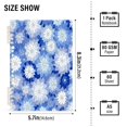 thumbnail image 3 of Wirebound Notebook Hardcover Spiral Notebooks Blue and White Snowflake, 60 Pages, 80 GSM, 5.7 x 8.3in, 3 of 7