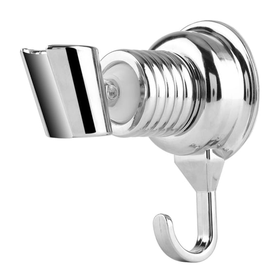 Riousery Strong Suction Cup Adjustable Shower Head Holder with Towel Hook, Wall Mount Handheld Shower Bracket for Bathroom
