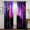 4, variant on 3D Galaxy Outer Space Universe Nebula Starry Sky Solar Planet 2 Pieces Shading Window Curtain for Living Room Bedroom Decor Hook