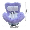 thumbnail image 2 of Doll Car Seat for 17cm Dolls, Doll Car Seat with Air Vent Clip and Desktop Stand, Cute and Functional Car Ornament for Doll Fans, Collectors [Pillow] Purple, 2 of 8