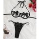 thumbnail image 3 of Conjunto de ropa interior para mujer conjunto de ropa interior de dos piezas con cuello halter y pajarita para el hogar para mujer ANGGREK Otros, 3 of 7