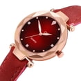 thumbnail image 4 of Resicozy Women's Vintage Watch Quartz Watch with Leather Strap Dress Wristwatch for Ladies Red, 4 of 6