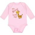 thumbnail image 3 of Inktastic My Nonna Loves me- cute giraffe Boys or Girls Long Sleeve Baby Bodysuit, 3 of 5