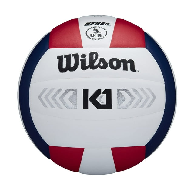 Juego de voleibol Wilson K1 Silver Indoor Game, talla oficial